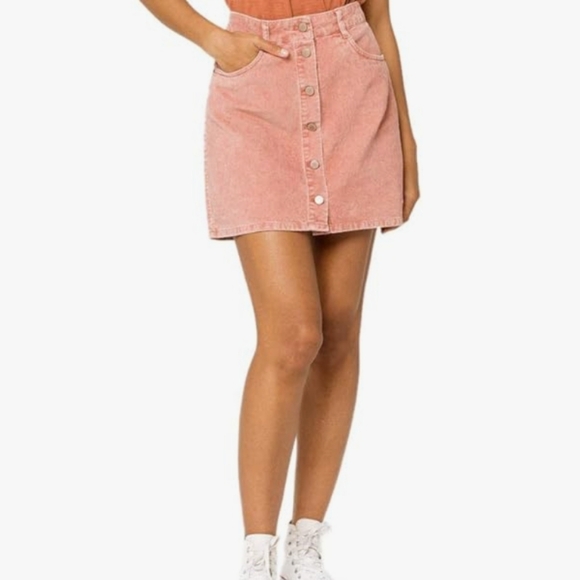 Roxy Dresses & Skirts - Roxy “Unforgettable Fall” Pink Corduroy Skirt – Size Small